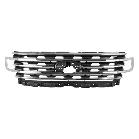 GRILLE ASSY CHROME/MATTE BLACK W/O CAMERA