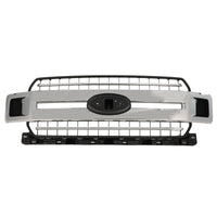 GRILLE FR CHROME ACCENT BARS W/BLACK GRID