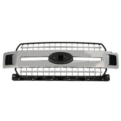 GRILLE FR CHROME ACCENT BARS W/BLACK GRID