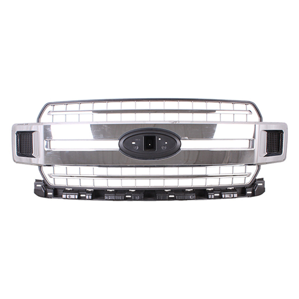 GRILLE FR CHROME ACCENT W/SILVER GRAY GRID