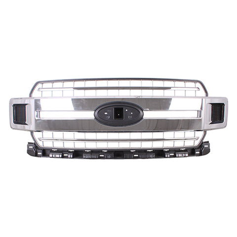 GRILLE FR CHROME ACCENT W/SILVER GRAY GRID
