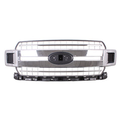 GRILLE FR CHROME ACCENT W/SILVER GRAY GRID