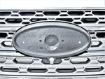 GRILLE FR PTD SILVER W/CHROME MOLDING — photo 3