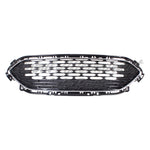 GRILLE FR MATTE BLACK W/CHROME OUTER MOLDING — photo 1