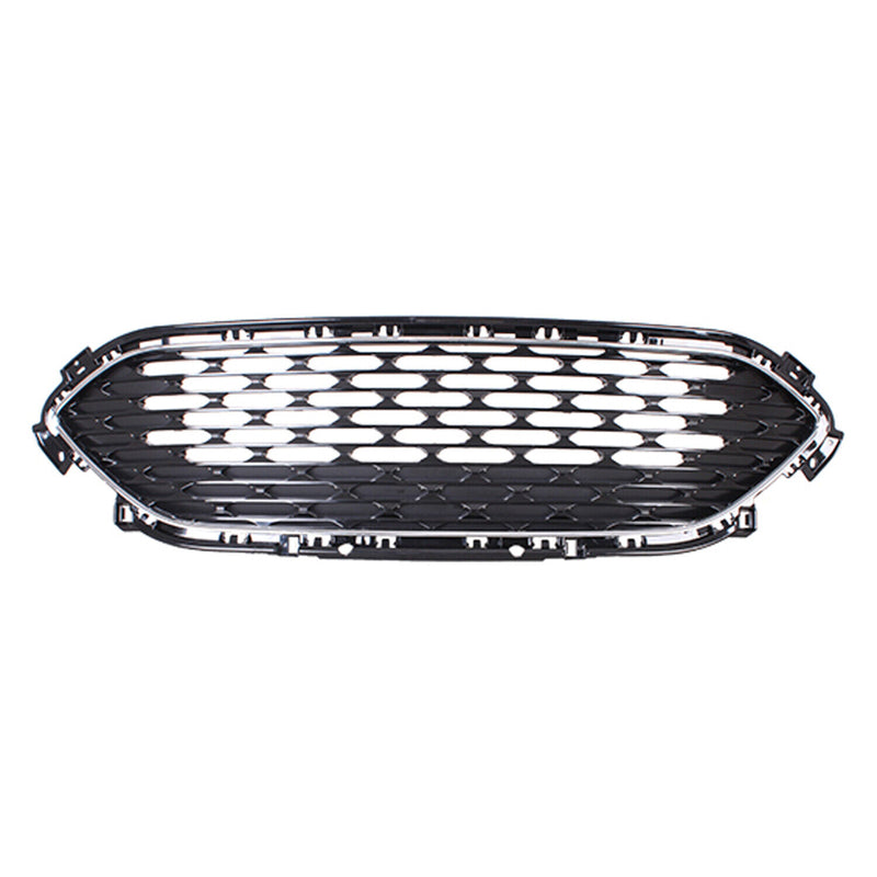 GRILLE FR MATTE BLACK W/CHROME OUTER MOLDING
