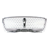 GRILLE FR SATIN MESH ELONGATED VERTICAL PATTERN W/CHROME OUTER MOLDING W/O CAMERA
