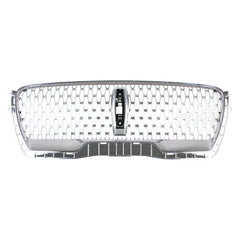GRILLE FR SATIN MESH ELONGATED VERTICAL PATTERN W/CHROME OUTER MOLDING W/O CAMERA