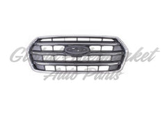 GRILLE FR TEXTURED BLACK BARS W/CHROME MOLDING W/O EMBLEM/CAMERA