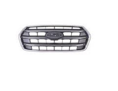 GRILLE FR TEXTURED BLACK BARS W/CHROME MOLDING W/O EMBLEM/CAMERA