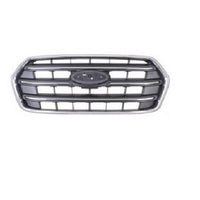 GRILLE FR TEXTURED BLACK BARS W/CHROME MOLDING W/O EMBLEM/CAMERA