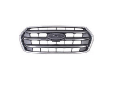 GRILLE FR TEXTURED BLACK BARS W/CHROME MOLDING W/O EMBLEM/CAMERA