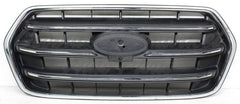 GRILLE FR TEXTURED BLACK BARS W/CHROME MOLDING/CAMERA W/O EMBLEM