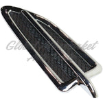 FENDER INSERT FR RH CHROME/BLACK TO 2/25/14 PRODUCTION DATE — photo 1
