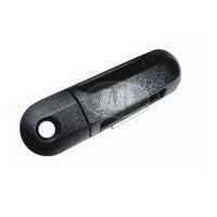 DOOR HANDLE FR LH OUTER TEXTURED W/KEYHOLE