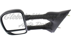 DOOR MIRROR LH MANUAL TEXTURED BLACK (TELESCOPE TYPE)