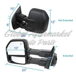 DOOR MIRROR LH MANUAL TOWING TYPE MANUAL EXTEND TEXTURED CAP — photo 3
