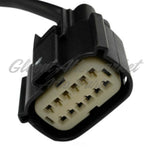 DOOR MIRROR LH POWER TEXTURED SHORT ARM 12 PIN CONNECTOR W/SIGNAL FOR LOW ROOF — photo 3