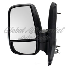 DOOR MIRROR LH POWER TEXTURED SHORT ARM 12 PIN CONNECTOR W/SIGNAL/BLIND SPOT/POWER FOLD FOR LOW ROOF