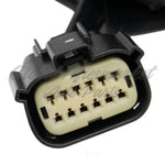 DOOR MIRROR LH POWER TEXTURED SHORT ARM 12 PIN CONNECTOR W/SIGNAL/BLIND SPOT/POWER FOLD FOR LOW ROOF — photo 4