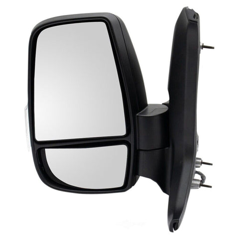 DOOR MIRROR LH POWER TEXTURED SHORT ARM 12 PIN CONNECTOR W/SIGNAL/BLIND SPOT/POWER FOLD FOR LOW ROOF