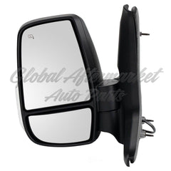 DOOR MIRROR LH POWER TEXTURED SHORT ARM 12 PIN CONNECTOR W/SIGNAL FOR MEDIUM/HIGH ROOF