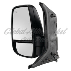 DOOR MIRROR LH POWER TEXTURED SHORT ARM 12 PIN CONNECTOR W/SIGNAL FOR MEDIUM/HIGH ROOF