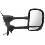DOOR MIRROR RH POWER TEXTURED DUAL ARM/GLASS TELESCOPIC TYPE ROUND PLUG — photo 2