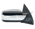 DOOR MIRROR RH POWER HTD CHROME W/PUDDLE LAMP W/O BLIND SPOT — photo 1