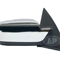 DOOR MIRROR RH POWER HTD CHROME W/PUDDLE LAMP W/O BLIND SPOT