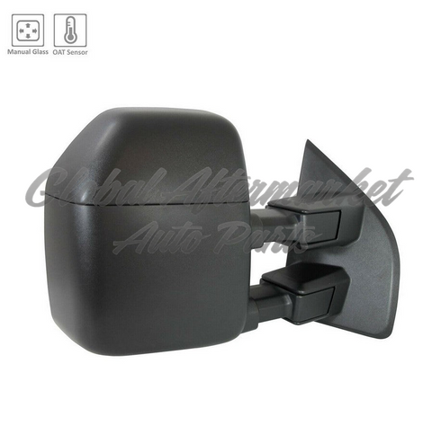 DOOR MIRROR RH MANUAL TOW W/TEMPERATURE SENSOR/ TEXTURED CAP
