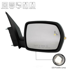 DOOR MIRROR RH POWER PTM HTD W/BLIND SPOT/MEMORY/PUDDLE LAMP/SIGNAL