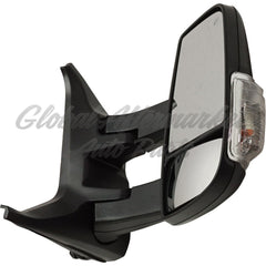 DOOR MIRROR RH POWER HTD TEXTURED W/BLIND SPOT/SIGNAL/LONG ARM