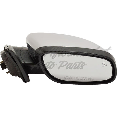 DOOR MIRROR RH POWER CHROME HTD W/MEMORY/PUDDLE LAMP/BLIND SPOT