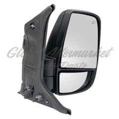 DOOR MIRROR RH POWER TEXTURED SHORT ARM 12 PIN CONNECTOR W/SIGNAL FOR MEDIUM/HIGH ROOF
