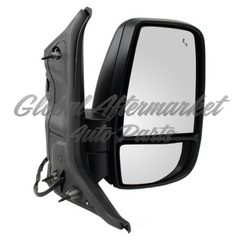 DOOR MIRROR RH POWER TEXTURED SHORT ARM 12 PIN CONNECTOR W/SIGNAL/BLIND SPOT/POWER FOLD FOR MEDIUM/HIGH ROOF