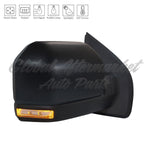 DOOR MIRROR RH POWER HTD TEXTURED W/SIGNAL/PUDDLE LAMP/SPOT LAMP/TEMPERATURE — photo 1