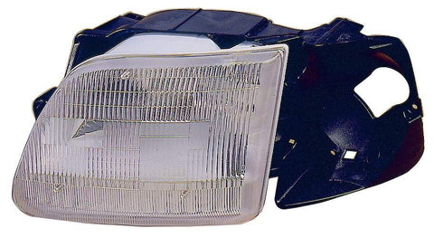 HEAD LAMP LH W/BRACKET TO 07/1996 HQ