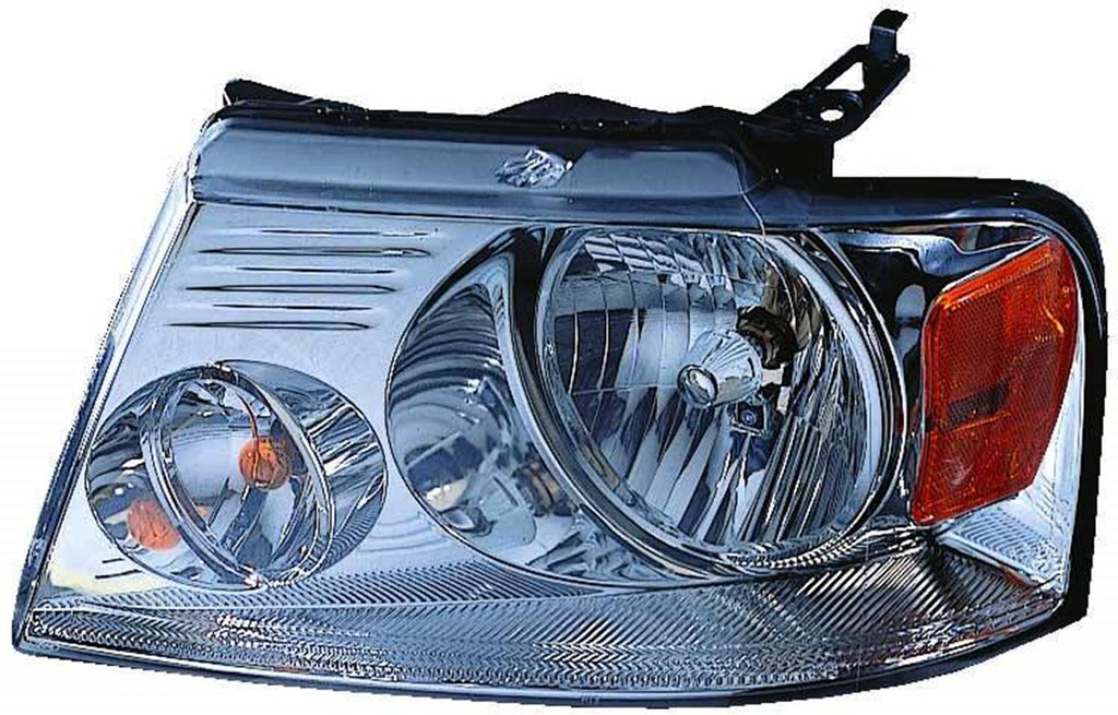 HEAD LAMP LH W/CHROME TRIM HQ