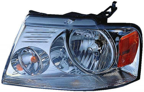 HEAD LAMP LH W/CHROME TRIM CAPA