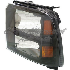 HEAD LAMP LH BLACK BEZEL W/HARLEY-DAVIDSON PKG CAPA