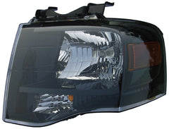 HEAD LAMP LH BLACK BEZEL CAPA