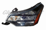 HEAD LAMP LH BLACK/CHROME TRIM CPE 09-10/SDN SES 10-11 HQ — photo 1
