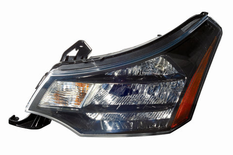 HEAD LAMP LH BLACK/CHROME TRIM CPE 09-10/SDN SES 10-11 HQ