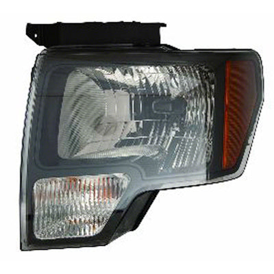 HEAD LAMP LH SVT RAPTOR MODEL SMOKED W/BLACK BORDER HQ