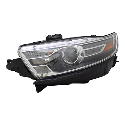 HEAD LAMP LH HALOGEN W/BLACK BEZEL PROJECTOR STYLE FROM 1/8/14 HQ