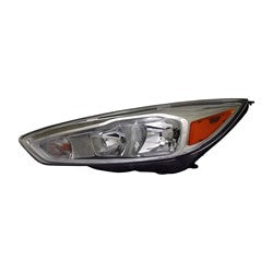 HEAD LAMP LH HALOGEN W/ALUMINUM BEZEL/LED DRL