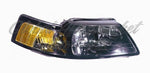 HEAD LAMP RH BLACK BEZEL HQ — photo 1