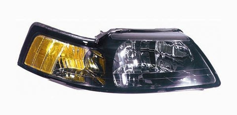 HEAD LAMP RH BLACK BEZEL HQ
