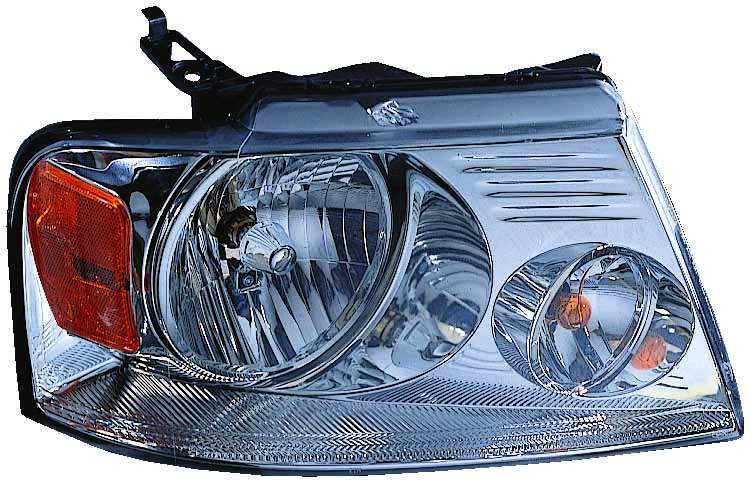 HEAD LAMP RH W/CHROME TRIM CAPA