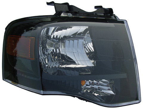 HEAD LAMP RH BLACK BEZEL HQ